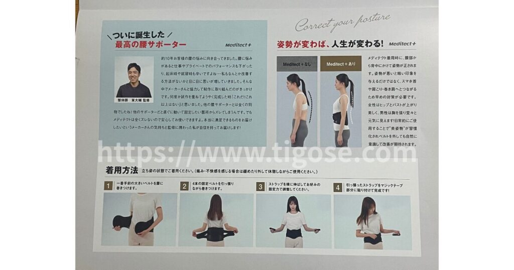 メディテクトの説明書